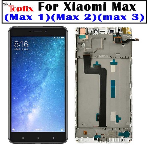 Ensemble écran tactile LCD de remplacement, noir/blanc, pour Xiaomi Mi Max 3 Mi Max 2 ► Photo 1/6