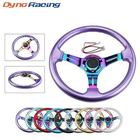 CNSPEED Neo Chrome New 350mm 14inch Steering Wheel ABS Steering Wheel ► Photo 1/6