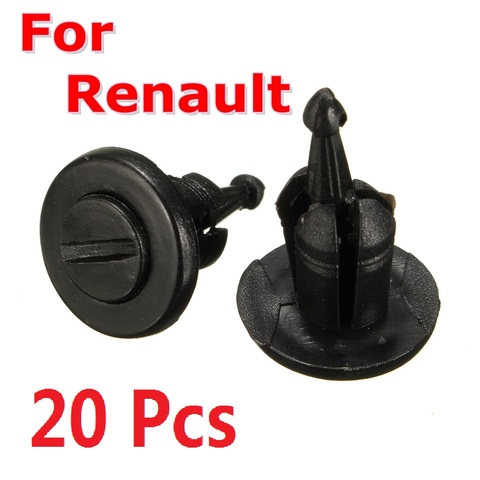 20 pcs Pare-chocs Fixation Garniture Clip Rivets Pour Renault Clio Laguna Megane Espace ► Photo 1/6