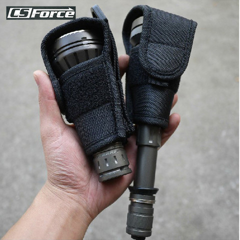 Tactique Grande Tête Molle lampe de Poche Pochette Étui avec Clip pour UF700L/C8/501D HUGSBY S3Torch lampe de Poche Titulaire Ceinture Carry Case ► Photo 1/6