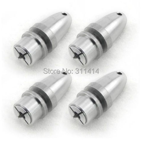 4 pcs/lot 3.17mm RC Aluminium Titulaire Adaptateur Bullet Hélice Prop Arbre Pour Brushless Moteur Collet-type ► Photo 1/6