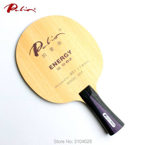 Palio – raquette de tennis de table officielle energy 02, lame spéciale pour 40 + nouveaux matériaux, boucle de jeu et attaque rapide, bois à 5 couches ► Photo 1/6