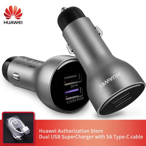 Chargeur rapide de voiture Huawei Original chargeurs rapides intelligents 27.5W 4.5V 9V 5A câble type-c pour Samsung Iphone SuperCharger AP38 ► Photo 1/6