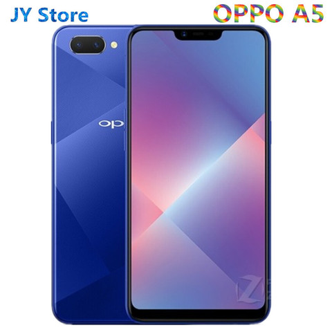 Téléphone portable d'origine Oppo A5 4G LTE Snapdragon 450 Octa Core Android 8.1 6.2 