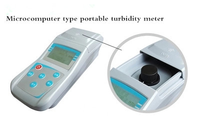 Turbidimètre Portable de turbidimètre de turbidimètre de turbidimètre de lumière testeur de traitement des eaux usées 0-1000NTU 0-200NTU ► Photo 1/2