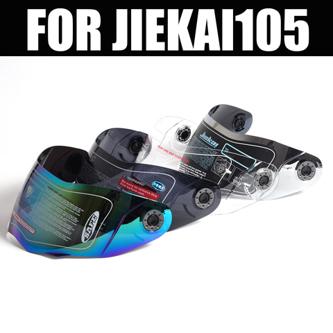 Visière de casque rabattable pour moto, intégral, lentilles de casque, noir/TRANSPARENT/argent/multicolores, JIEKAI-105 ► Photo 1/2