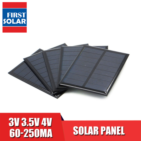 Panneau solaire Poly 3 3.5 4 V VDC 60 120 150 160 250 mA 3V 3.5V 4 V, bricolage, Mini batterie solaire, chargeur de téléphone Portable ► Photo 1/1