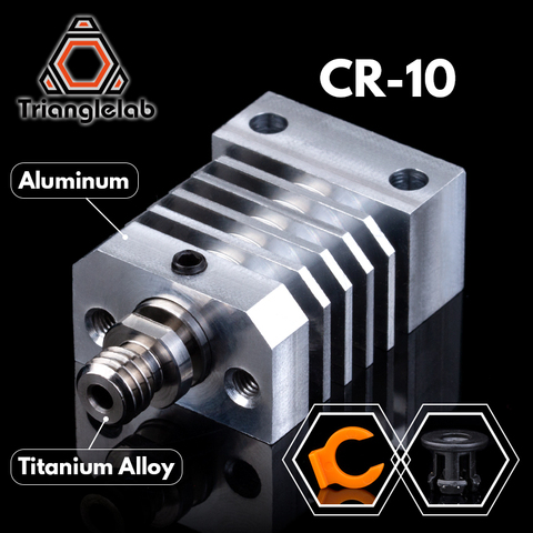 Trianglelab CR10 radiateur tout métal Hotend Kit de mise à niveau pour CR-10 Ender3 imprimantes micro suisse CR10 hotend titane disjoncteur ► Photo 1/5