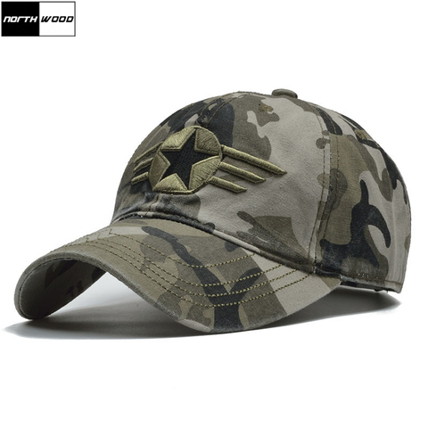 [NORTHWOOD] marque Camo US armée casquette hommes armée casquette de Baseball papa chapeau pour hommes Camouflage Snapback Bone Masculino tactique papa casquette ► Photo 1/6