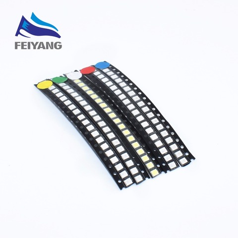 DIODE LED rouge/vert/bleu/jaune/blanc/blanc chaud, 1000 pièces, 3528/1210/3528, 3.5x2.8 ► Photo 1/6