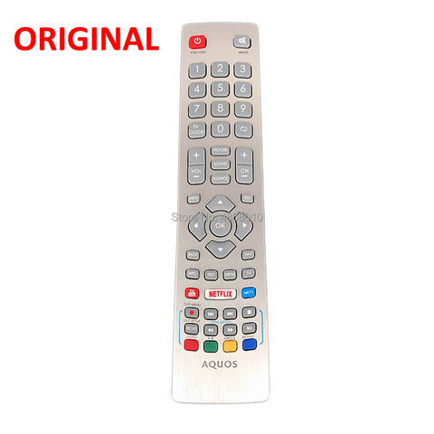 Nouvelle télécommande TV originale SHWRMC0115 pour contrôle de Smart TV LED Aquos Sharp avec bouton Netflix Youtube 3D Fernbedienung ► Photo 1/5