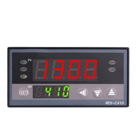 Contrôleur de température numérique PID Horizontal REX-C410 48x96mm, thermocouple d'entrée K, sortie relais pour la chaleur ► Photo 1/6