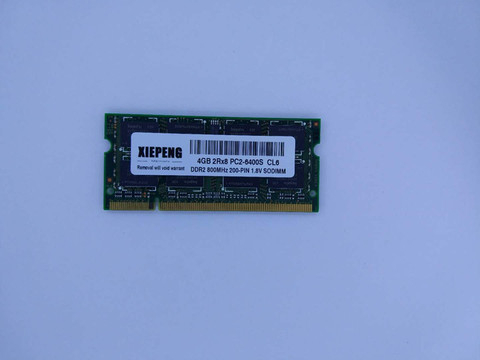 RAM DDR2 so-dimm pour ordinateur portable, 2/4 go, pc2 PC2-6400S, 800/800 MHz, 6400 broches, 2Rx8 ► Photo 1/4