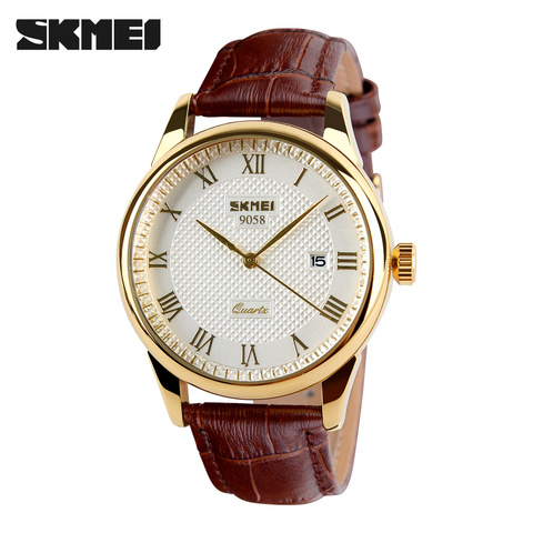 Skmei-montre-bracelet de luxe pour hommes, marque supérieure, à Quartz, mode décontracté, Business, étanche ► Photo 1/6