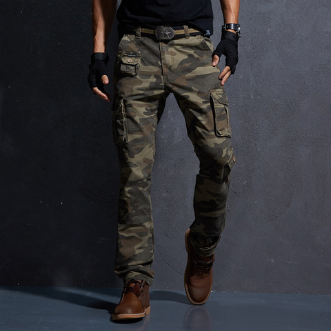 Pantalon Cargo militaire tactique pour Homme, en coton, décontracté, de Camouflage, printemps ► Photo 1/5