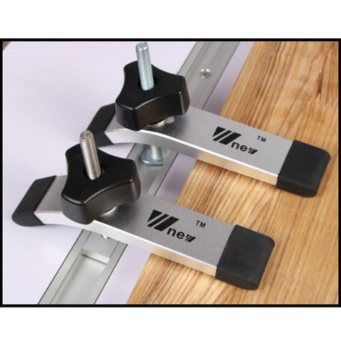 1 jeu de blocs de serrage de voie d'onglet blocs de serrage universels plaque M8 vis ensemble d'outils pour le travail du bois ► Photo 1/6