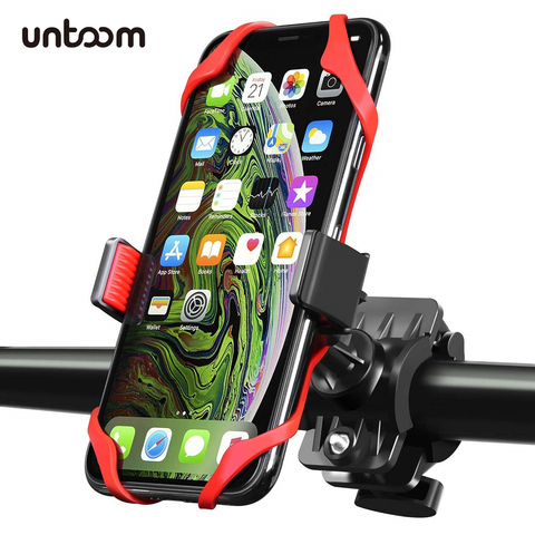 Support pour téléphone portable vélo universel support pour guidon de moto anti-dérapant pour iPhone X Xs Max Samsung Huawei Xiaomi Redmi ► Photo 1/6