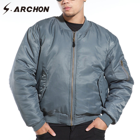 Veste de pilote de vol militaire Air Force MA1 pour hommes, manteau de duvet aviateur, hiver, vol aérien, aviateur ► Photo 1/6