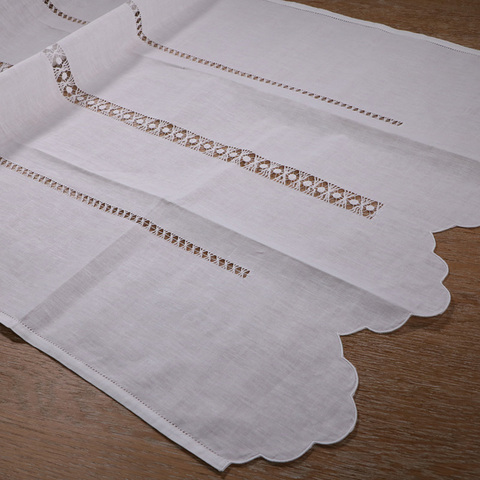 CL002: rideau de travail classique en fil blanc fait à la main/fait à la main ► Photo 1/5