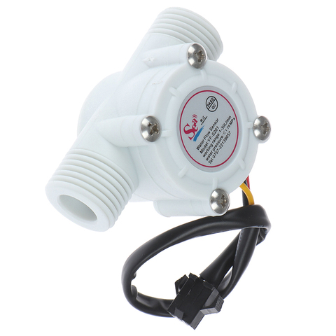 Compteur de débit pour Arduino, 1-30l/min, capteur à effet de contrôle, débitmètre pour Arduino, 1/2 pouces, interrupteur à capteur de débit d'eau ► Photo 1/6