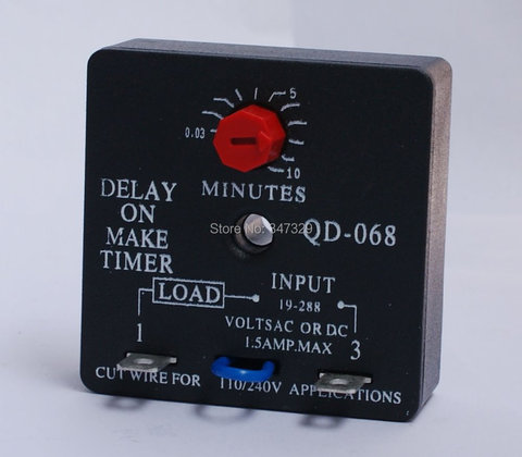 Temporisation relais délai de QD-068 sur faire minuterie avec 0.03 ~ 10 Minutes délai réglable, universel 19 ~ 288VAC convient aux ADM-2, TD69, ICM102 ► Photo 1/4