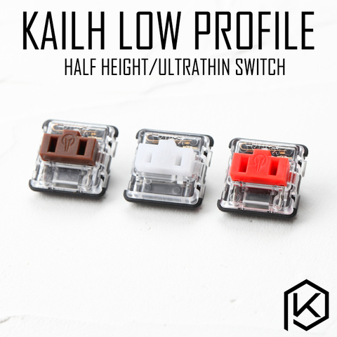 Kailh-commutateurs basse profil mi-haut et ultramince RGB, pour clavier de jeu mécanique avec rétroéclairage, marron, blanc, bleu ou rouge ► Photo 1/6