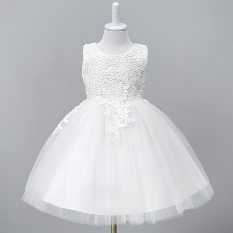 Robe Tutu pour bébés enfants de 1-8 ans, vêtements princesse demoiselle d'honneur, pour enfants, rouge et blanc ► Photo 1/6