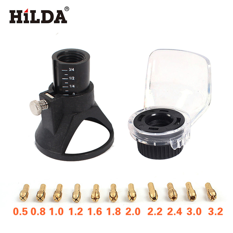 HILDA Laiton Collet Mandrin pour Dremel Outil Rotatif avec un A550 Bouclier et Dédié Locator Corne Dremel style Accessoires ► Photo 1/1