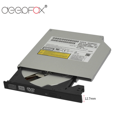 DeepFox-lecteur optique DVD ROM, 12.7mm, enregistreur Portable mince, lecteur CD/DVD-ROM CD-RW, pour ordinateur Portable avec panneau ► Photo 1/6