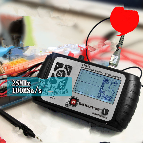 All-sun-Oscilloscope multifonction 2 en 1, 25MHz, multimètre numérique portatif, voltmètre, capacité EM125 ► Photo 1/6