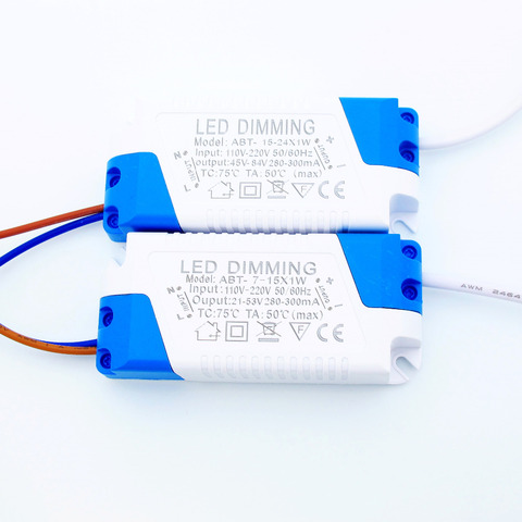 300mA drivers gradateurs de LED 7 W 9 W 10 W 12 W 15 W 18 W 21 W 24 W alimentation ca 110 V 220 V pour LED plafonniers ampoule DC Plug ► Photo 1/4