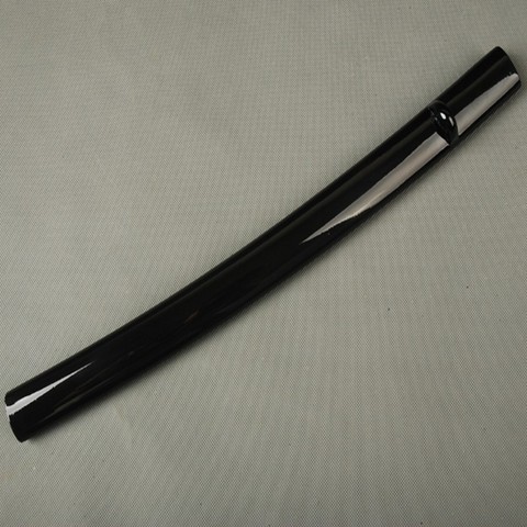 Fourreau en bois laqué noir | Style nouveau, délicat, raccord épée, Scabbard pour épée de samouri japonais Wakizashi ► Photo 1/5