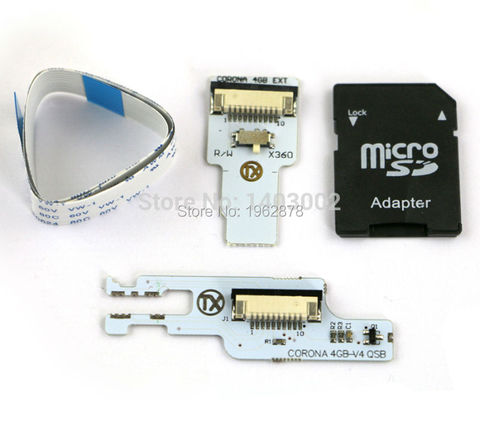 OEM TX CORONA 4 GB NAND RW KIT 4G SD Pour Xbox360 (QSB V4) Fabriqués En Chine ► Photo 1/2