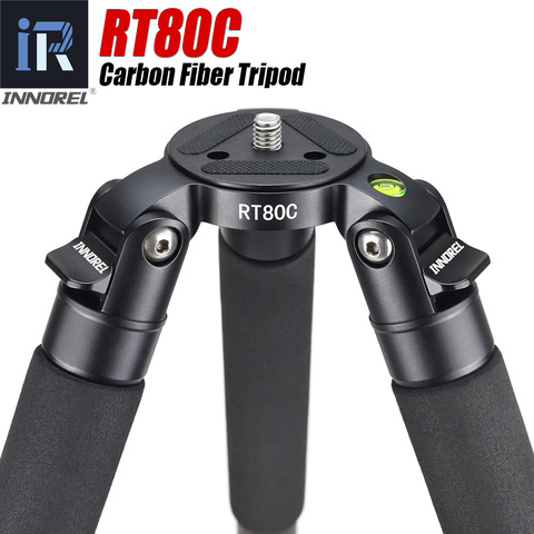 RT80C professionnel trépied en carbone pour DSLR caméra vidéo caméscope robuste 20 kg max charge bol trépied nichoir caméra stand ► Photo 1/6