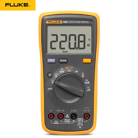 Multimètre de courant Fluke, de type 15B +/17B +/18B +/12E +, Original, numérique à tension DMM AC/DC/Diode/r/c ► Photo 1/6