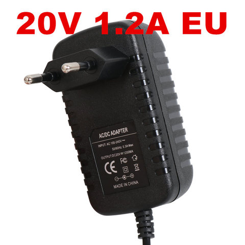 Alimentation électrique 20 v, 1,2 a, lampe LED, 20 v, 1,2 a, 1200ma, adaptateur, 100-240vac, prise EU UK AU US ► Photo 1/6