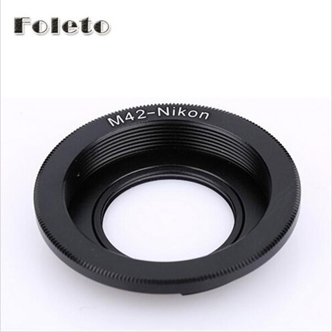 Foleto Focus Glass M42 lentilles anneau adaptateur d'objectif pour objectif M42 pour adaptateur de monture NIKON d5100 d3100 d3300 d90 d80 d700 D300 D3 ► Photo 1/6