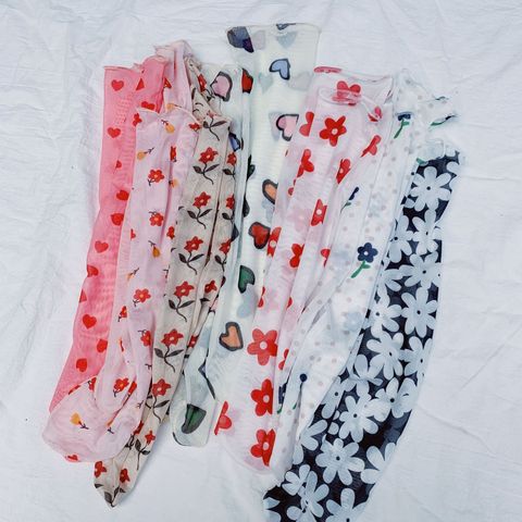 Chaussettes amusantes Harajuku, Kawaii, pour femmes, Streetwear, roses, en maille, de Style coréen ► Photo 1/6