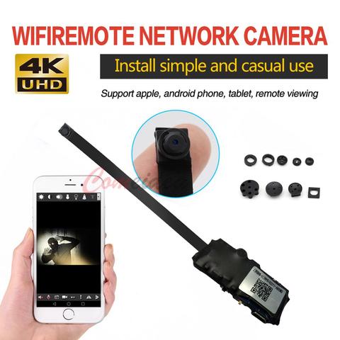 Mini caméra de caméra IP WiFi Full HD 4K, Module à bricolage, avec bouton, port TF, pour une vue à distance ► Photo 1/6