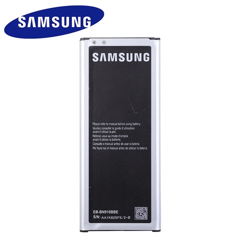 100% D'origine Samsung Note4 Batterie Pour Galaxy Note 4 N910 N910F N910A N910V N910P N910T N910H EB-BN910BBE 3220mAh Avec NFC ► Photo 1/3