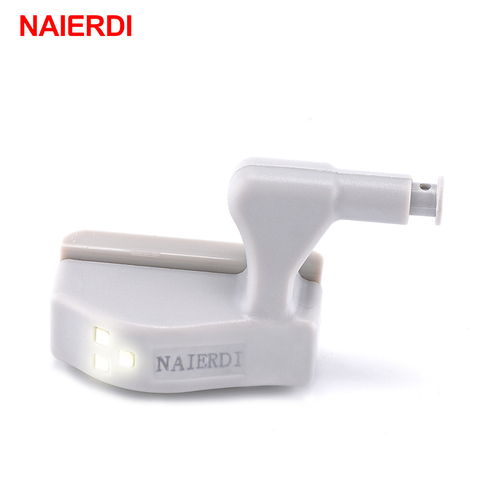 NAIERDI-lumière d'intérieur LED W, 10 pièces, charnière universelle avec capteur 0.25W, cuisine, chambre à coucher, armoire, placard, penderie ► Photo 1/6