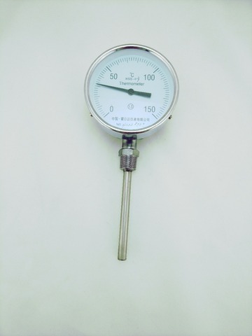 Thermomètre bimétallique, jauge de température 0-50 ~ 500 degrés L = 100, 1/2 