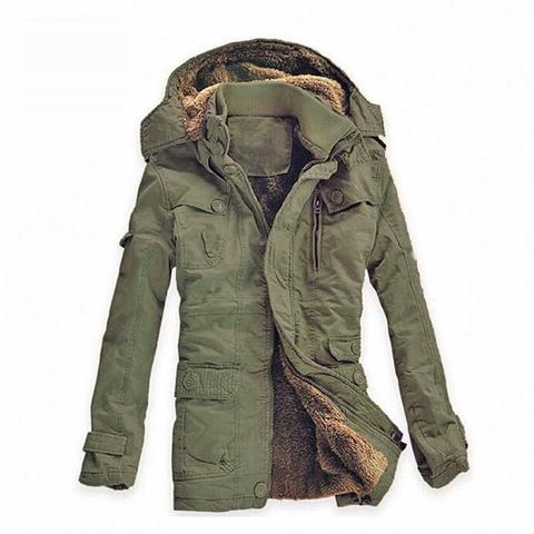 2022 Nouvelle Mode D'hiver Veste Hommes Respirant Chaud OutdoorSport Manteau Parkas Épaississement Casual Coton Rembourré Veste 3XL XXXXL ► Photo 1/6