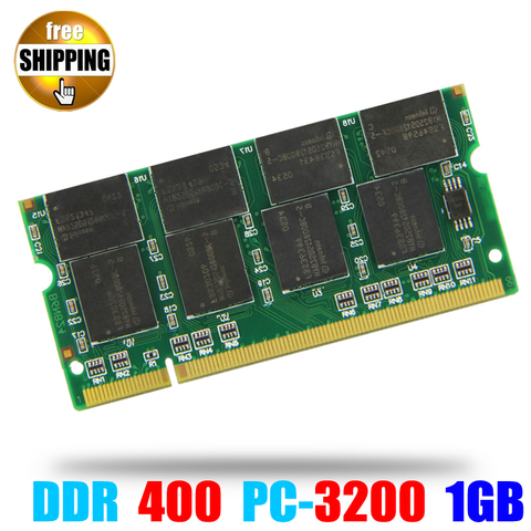 Mémoire de serveur d'ordinateur portable, Sodimm, SO-DIMM PC3200 DDR400, 400 / 333 MHz, 3200 broches, 1 go/400MHz, 200 broches ► Photo 1/5