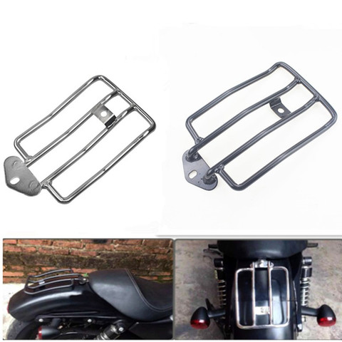 ACZ porte-bagages pour Harley Sportster XL | 883, 1200, XL883 XL1200, 2004-2012 porte-bagages moto Raider ChromeLuggage, étagère de Support ► Photo 1/6