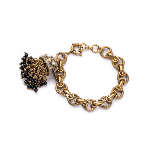 Bracelet en acrylique de Style Vintage pour femme, accessoire de mode, avec bourgeon doré Antique, prix de gros, collection automne 2014 ► Photo 1/6