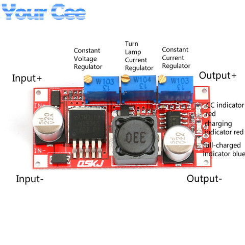 LM2596 DC-DC abaisseur CC CV Module d'alimentation LED pilote chargeur de batterie réglable LM2596S tension de courant constante ► Photo 1/5