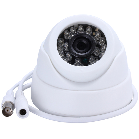 HAMROL – caméra de surveillance dôme intérieure, 1/3 pouces, couleur CMOS réel 700TVL, haute résolution 24 LED, vision nocturne, sécurité analogique ► Photo 1/4