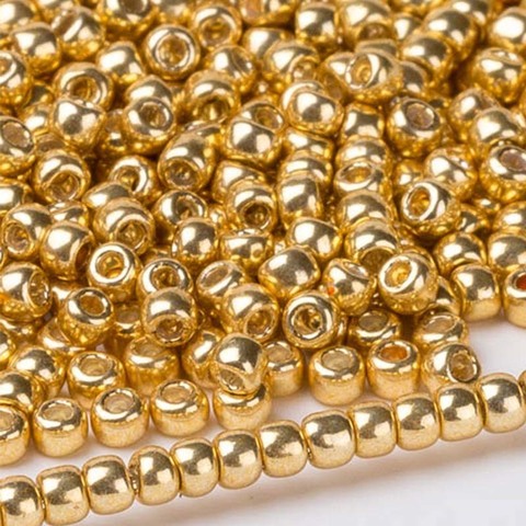 Taidian-perles TOHO rondes métalliques, pour la fabrication de bijoux, 10 grammes/lot, environ 11/0 pièces, 1000 pièces ► Photo 1/6