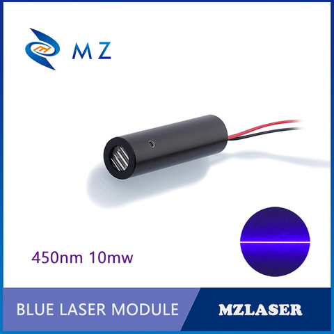 Module de Diode Laser à ligne bleue, 450nm, 10mw, 60 degrés, industriel, entraînements APC ► Photo 1/4
